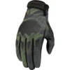 Icon Hooligan Gloves - Battlescar Green -Cycling Apparel Store Icon Hooligan Gloves Battlescar Green 91875.1613610991