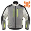 Icon Raiden Jacket - Gray/Hi-Viz -Cycling Apparel Store RaidenJacketGreyFront 70864.1579545795
