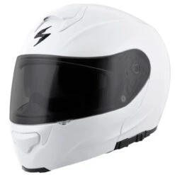 Scorpion EXO-GT3000 Solids Modular Helmet -Cycling Apparel Store Scorpion EXO GT3000 white left angle 85432.1459968237