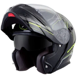 Scorpion EXO-GT920 Satellite Modular Helmet -Cycling Apparel Store Scorpion EXO GT920 Satellite Neon open 38516.1459949841