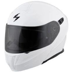 Scorpion EXO-GT920 Solids Modular Helmet -Cycling Apparel Store Scorpion EXO GT920 White front ang 59077.1459948764