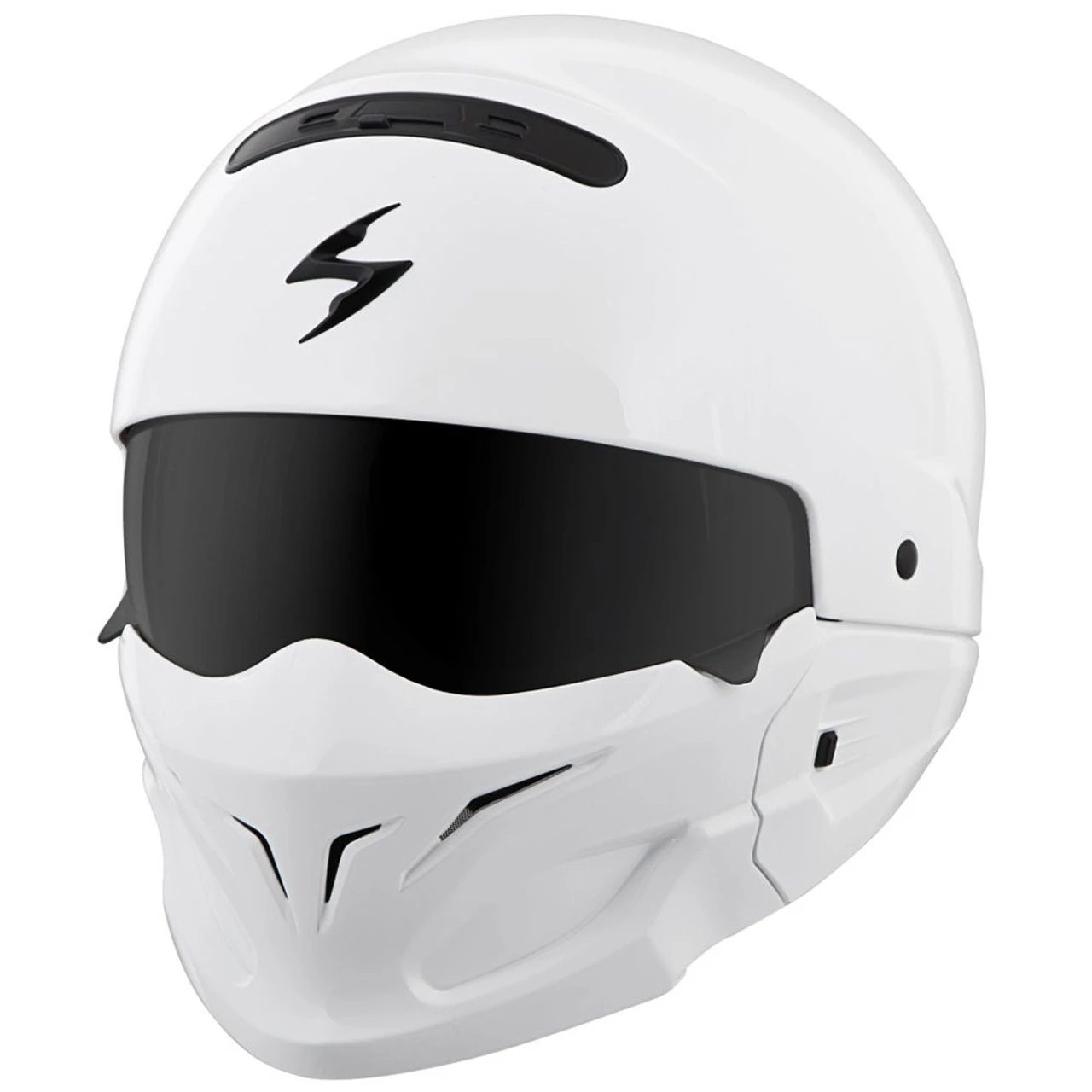 Scorpion Covert White Convertible Helmet 3 Scorpion Covert White Convertible Helmet