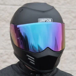 Simpson Ghost Bandit / Speed Bandit Face Shield - Iridium -Cycling Apparel Store Simpson Ghost Bandit Helmet Face Shield Iridium 87548.1531318534