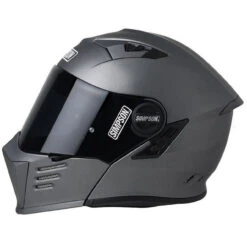 Simpson Mod Bandit Helmet - Flat Alloy -Cycling Apparel Store Simpson Mod Bandit Flat Alloy Motorcycle Helmet 1 68835.1598366760