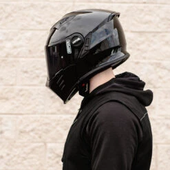 Simpson Mod Bandit Helmet - Gloss Black -Cycling Apparel Store Simpson Mod Bandit Gloss Black Helmet Shields Action 3 93004.1546547271