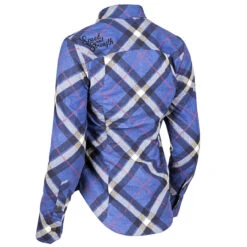 Speed And Strength Cross My Heart Women's Armored Moto Shirt - Purple -Cycling Apparel Store SpeedandStrength CrossMyHeart Womens Motoshirt Purple Back 93486.1500060354