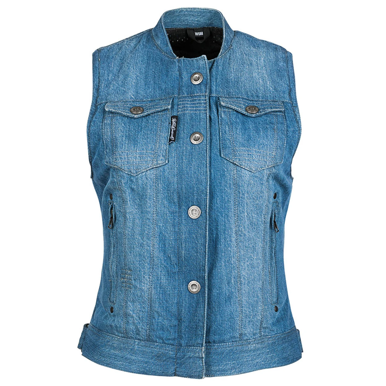Speed And Strength Glory Daze Women's Denim Vest - Blue 4 Speed And Strength Glory Daze Women's Denim Vest - Blue - Image 2