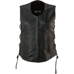Z1R Women's Gaucha Leather Vest