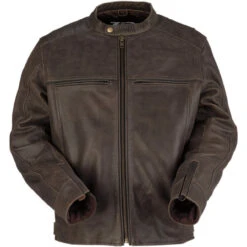 Z1R Indiana Leather Jacket - Brown