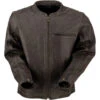 Z1R Munition Perforated Brown Leather Jacket -Cycling Apparel Store Z1R Munition Leather Jacket Brown 12643.1605553508