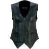 Z1R Women's Scorch Leather Vest -Cycling Apparel Store Z1R Scorch Womens Leather Vest 37009.1560451556