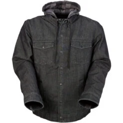 Z1R Timber Hooded Denim Riding Shirt