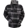 Z1R Timber Hooded Flannel Shirt - Black/Gray -Cycling Apparel Store Z1R Timber Flannel Hooded Shirt Black Gray 79119.1557765249