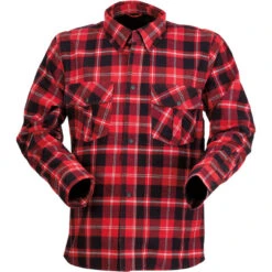 Z1R Duke Flannel Shirt - Red/Black/White