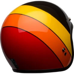 Bell Custom 500 Helmet - Riff Gloss Black/Yellow/Orange/Red -Cycling Apparel Store bell custom 500 culture helmet riff gloss black yellow orange red back right 82757.1611949658