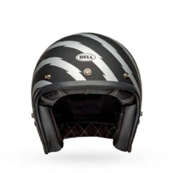 Bell Custom 500 Helmet - Vertigo Matte Black/Silver 9 Bell Custom 500 Helmet - Vertigo Matte Black/Silver -Cycling Apparel Store bell custom 500 se culture classic open face motorcycle helmet vertigo matte black silver 3 09512.1633099706
