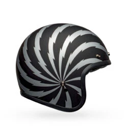 Bell Custom 500 Helmet - Vertigo Matte Black/Silver 8 Bell Custom 500 Helmet - Vertigo Matte Black/Silver -Cycling Apparel Store bell custom 500 se culture classic open face motorcycle helmet vertigo matte black silver 4 92970.1633099705