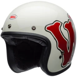 Bell Custom 500 RSD WFO Gloss White/Red Helmet
