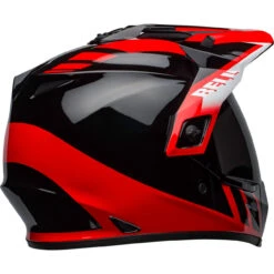 Bell MX-9 Adventure MIPS Helmet - Dash Gloss Black/Red/White -Cycling Apparel Store bell mx 9 adventure mips dirt helmet dash gloss black red white back right 26619.1569850396