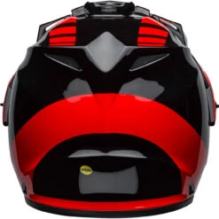 Bell MX-9 Adventure MIPS Helmet - Dash Gloss Black/Red/White -Cycling Apparel Store bell mx 9 adventure mips dirt helmet dash gloss black red white back 65619.1569850399