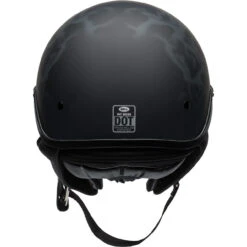 Bell Pit Boss Helmet - Flames Matte Black/Gray -Cycling Apparel Store bell pit boss cruiser helmet flames matte black gray back 06696.1569509632