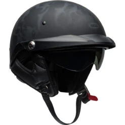 Bell Pit Boss Helmet - Flames Matte Black/Gray -Cycling Apparel Store bell pit boss cruiser helmet flames matte black gray front right 69358.1569509633