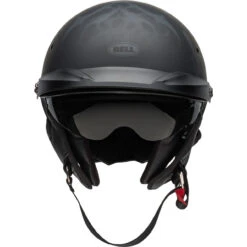 Bell Pit Boss Helmet - Flames Matte Black/Gray -Cycling Apparel Store bell pit boss cruiser helmet flames matte black gray front 34246.1569509636