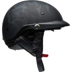 Bell Pit Boss Helmet - Flames Matte Black/Gray -Cycling Apparel Store bell pit boss cruiser helmet flames matte black gray right 1 22040.1569509638