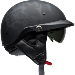 Bell Pit Boss Helmet - Flames Matte Black/Gray -Cycling Apparel Store bell pit boss cruiser helmet flames matte black gray right 76185.1569509634