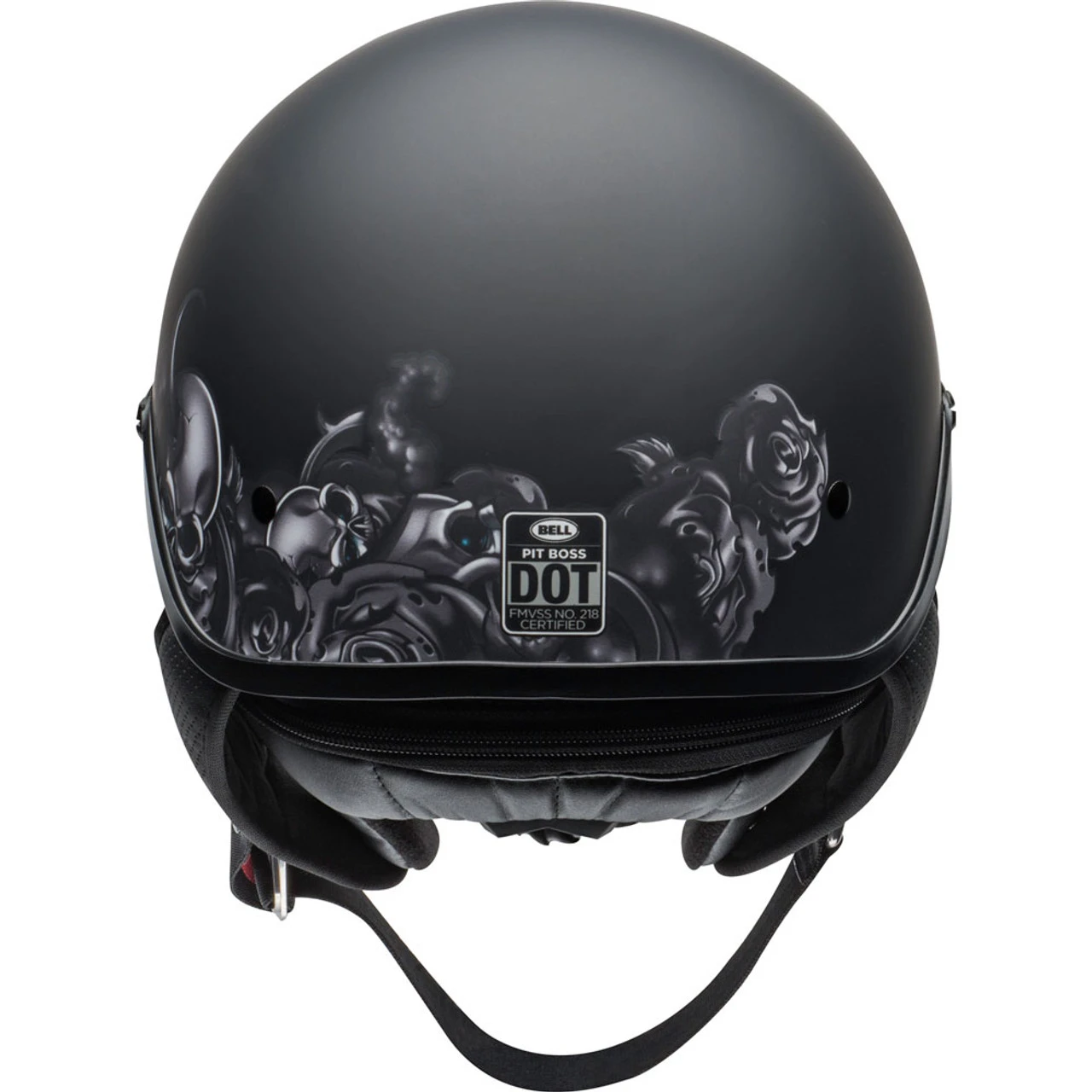 Bell Pit Boss Helmet - Roses Matte Black/Gunmetal 7 Bell Pit Boss Helmet - Roses Matte Black/Gunmetal - Image 5
