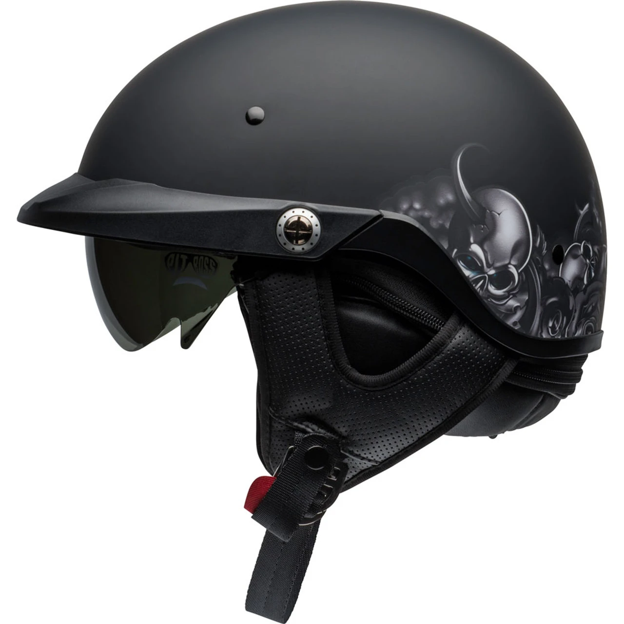 Bell Pit Boss Helmet - Roses Matte Black/Gunmetal 9 Bell Pit Boss Helmet - Roses Matte Black/Gunmetal - Image 7