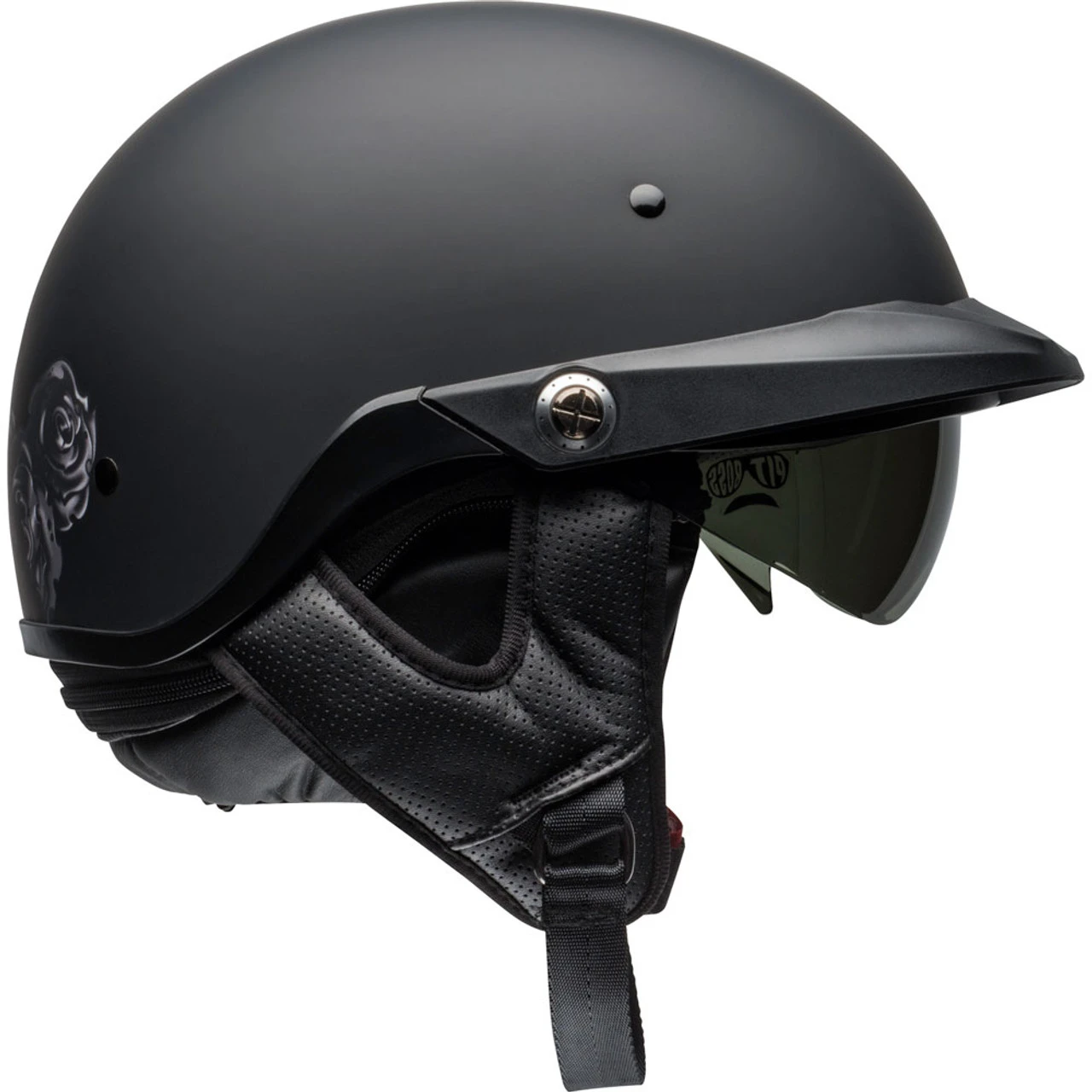 Bell Pit Boss Helmet - Roses Matte Black/Gunmetal 10 Bell Pit Boss Helmet - Roses Matte Black/Gunmetal - Image 8