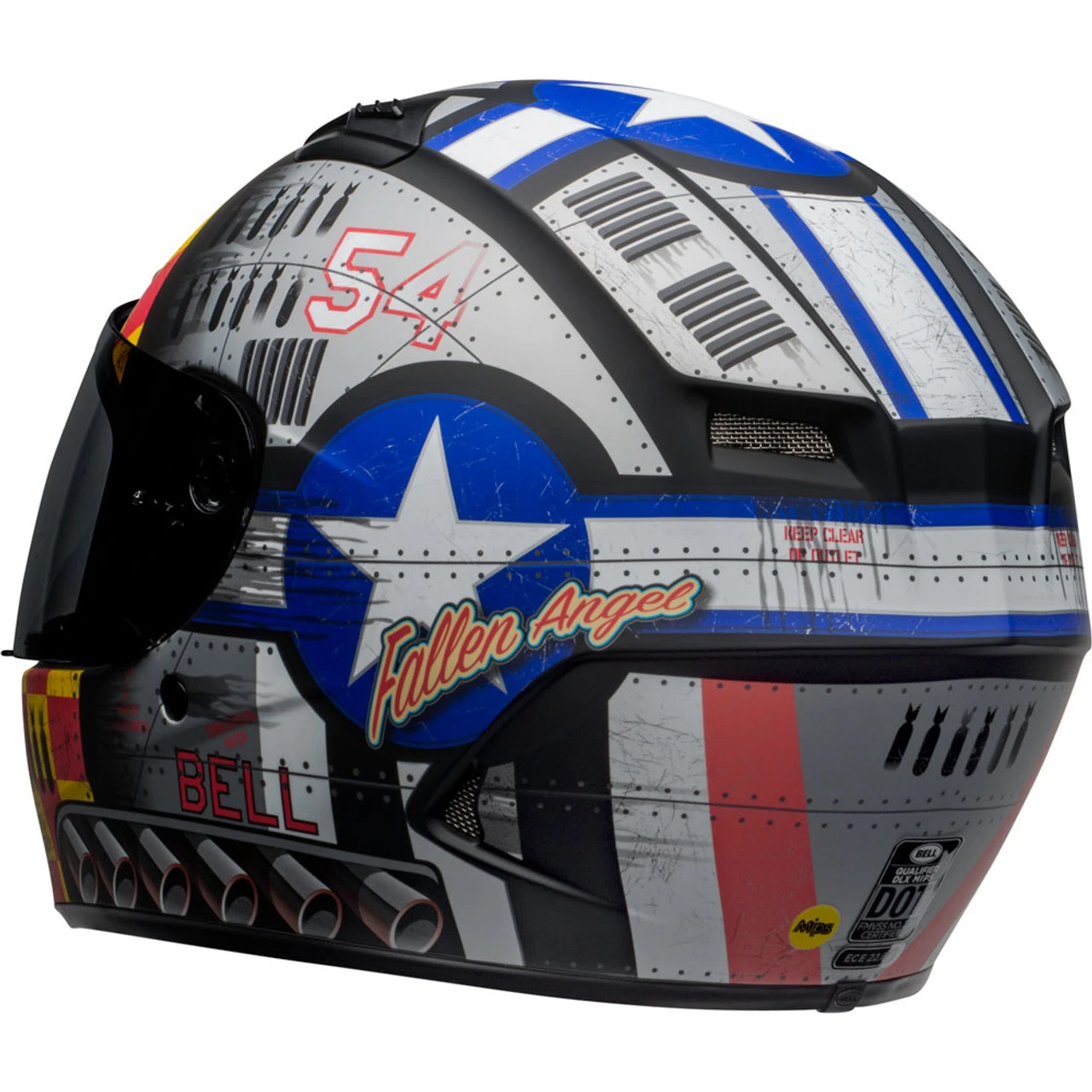 Bell Qualifier DLX MIPS Helmet - Devil May Care Matte Gray 11 Bell Qualifier DLX MIPS Helmet - Devil May Care Matte Gray - Image 9