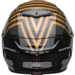Bell Race Star Flex DLX Helmet - Gloss Black/Gold -Cycling Apparel Store bell race star flex dlx street helmet matte gloss black gold back 84920.1609350972