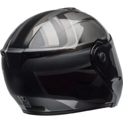 Bell SRT Modular Helmet - Predator Matte/Gloss Blackout -Cycling Apparel Store bell srt modular street helmet predator matte gloss blackout back right 08623.1610113571
