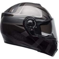 Bell SRT Modular Helmet - Predator Matte/Gloss Blackout -Cycling Apparel Store bell srt modular street helmet predator matte gloss blackout right clear shield 70088.1610113568