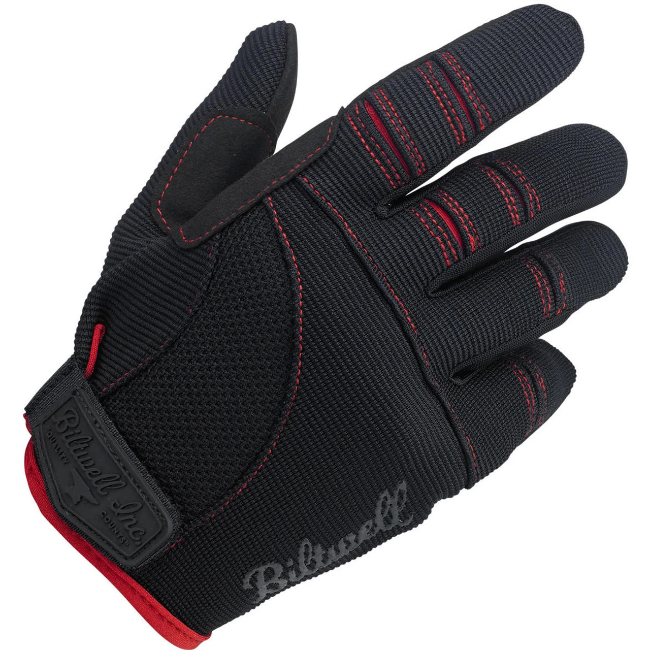 Biltwell Moto Gloves - Black/Red 3 Biltwell Moto Gloves - Black/Red