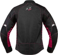 Icon Wireform Women's Textile Jacket -Cycling Apparel Store icon womens wireform motorcycle jacket pink back 83273.1456850358
