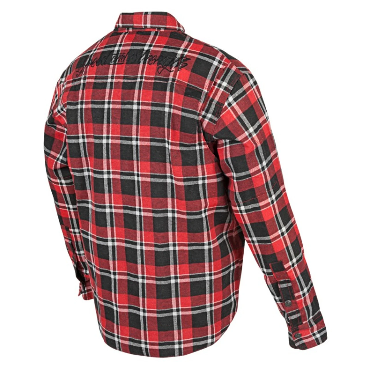 Speed And Strength Black Nine Reinforced Moto Flannel Shirt - Red/Black - Image 2